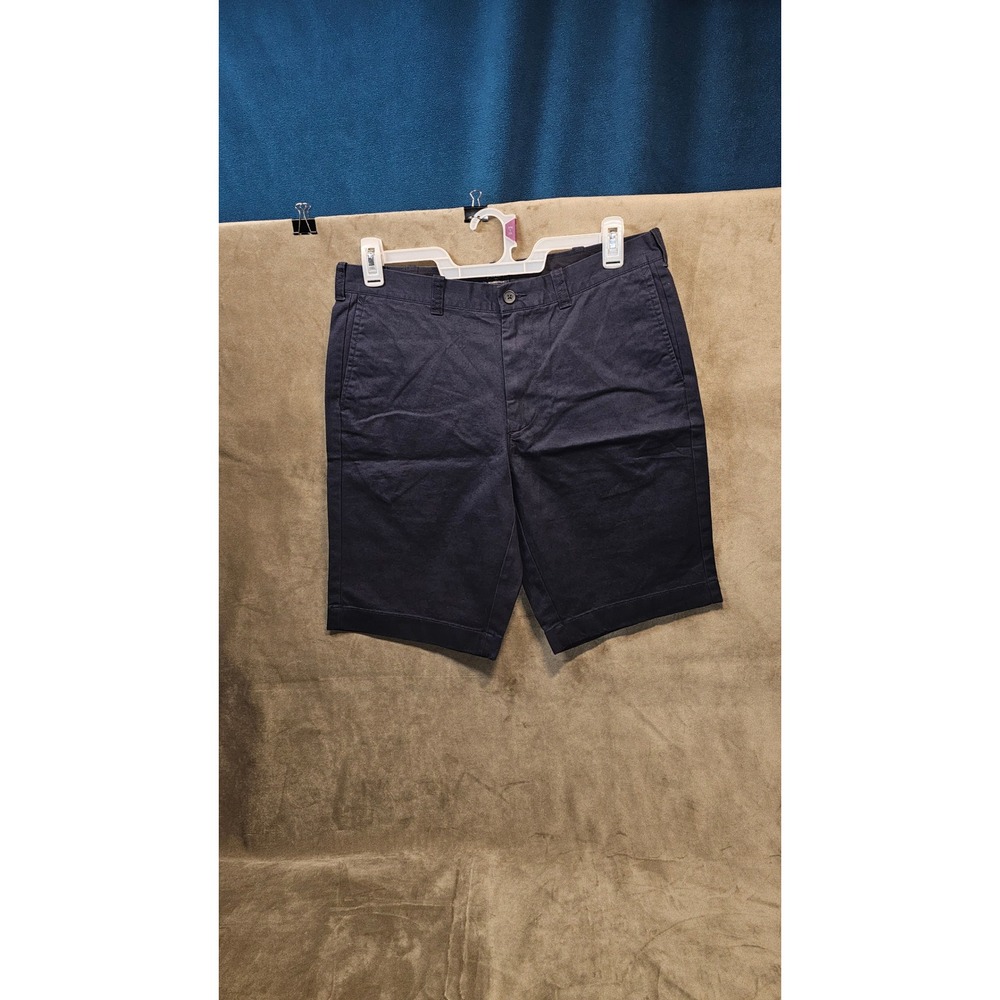 J Crew Rivington Mens Navy Blue Chino Shorts 11 Inch Inseam Size 34 H5017 NWT